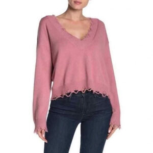 Wild Honey Distressed Oversized Crop
Sweater Size Medium